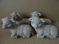 4 Grote kerststal schapen van aardewerk 15cm hoog