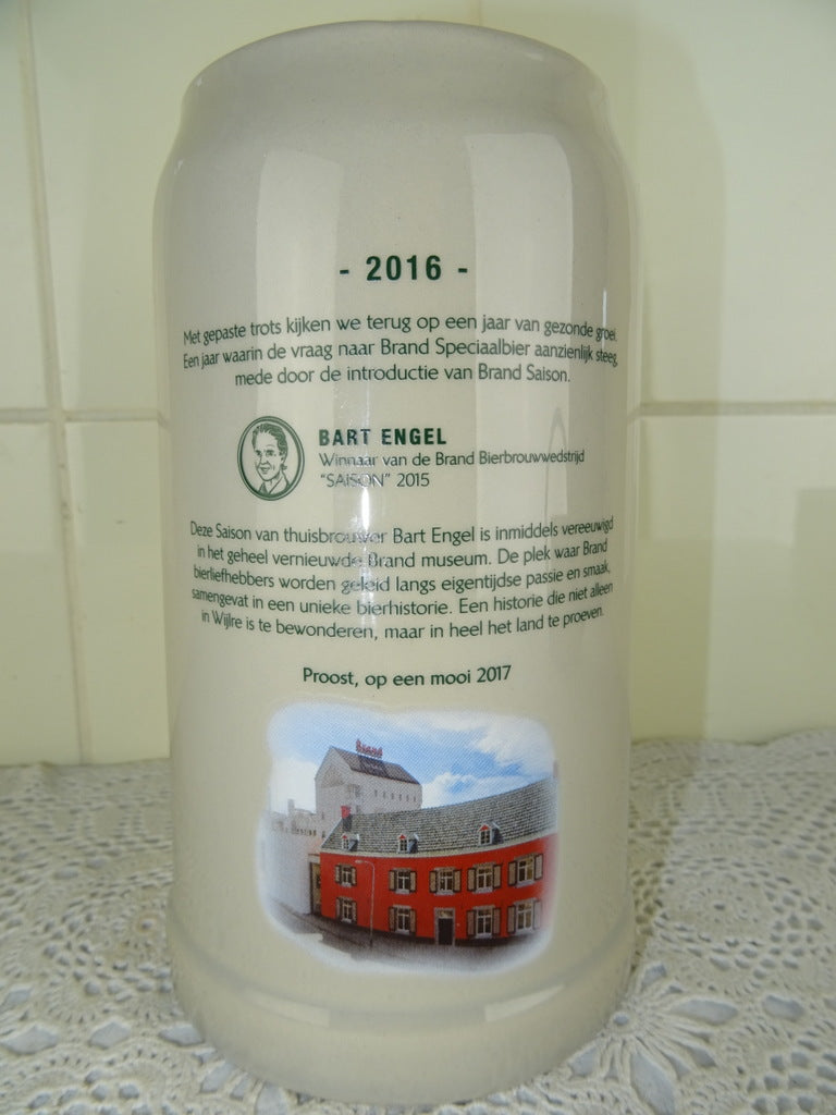 Aardewerk Brand Bier pul 2016/2017