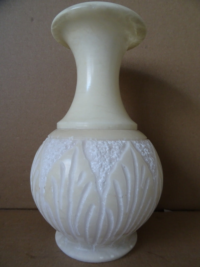Albasten vaas 21cm vintage