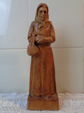 Antiek beeld Dame met tas